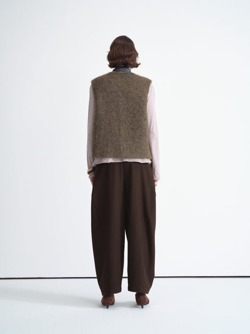 Wool Blend Zip Vest